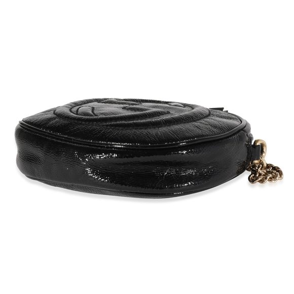 Gucci Black Patent Leather Mini Soho Chain Bag - Picture 6 of 9
